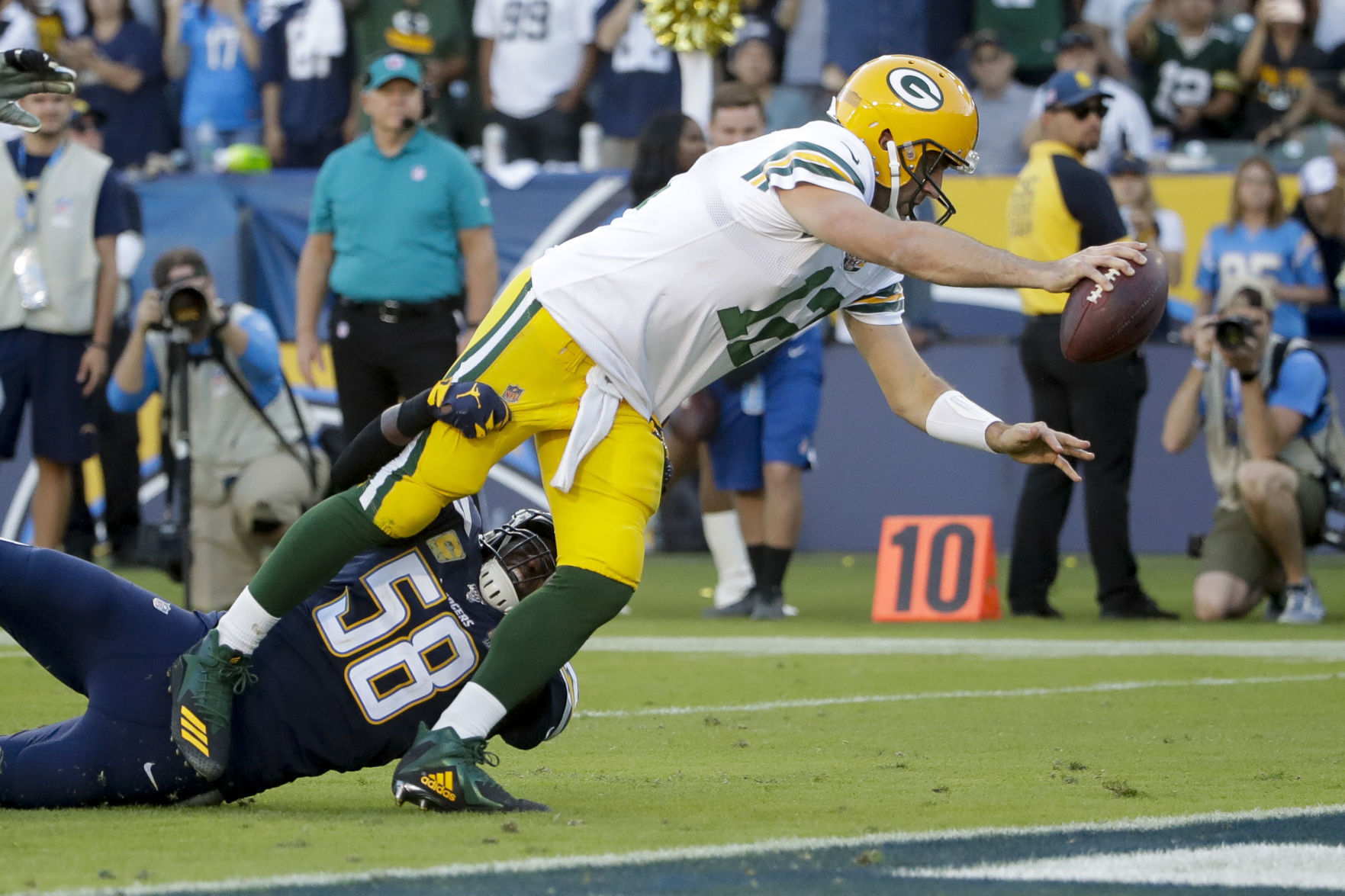 Chargers 26, Packers 11